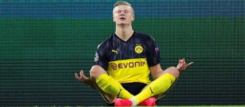 Haaland e sua famosa comemora&ccedil;&atilde;o. (Reprodu&ccedil;&atilde;o/Instagram/@erling.haaland)