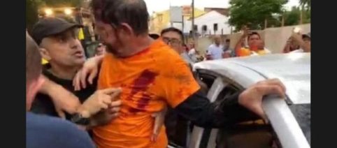 Cid Gomes é baleado ao tentar invadir quartel da Polícia Militar em Sobral (CE)