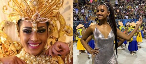 Ex-sisters que j&aacute; desfilaram na Avenida. (Reprodu&ccedil;&atilde;o/Instagram/@amandadjehdian/@gleicidamasceno)