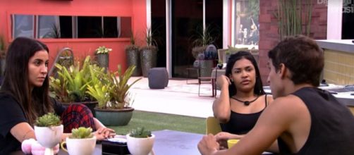 Felipe conversa com Flay e Bianca sobre o 'BBB20'. (Reprodu&ccedil;&atilde;o/TV Globo)