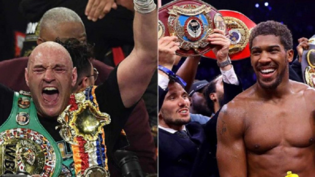 I due campioni del mondo dei pesi massimi: Tyson Fury e Anthony Joshua