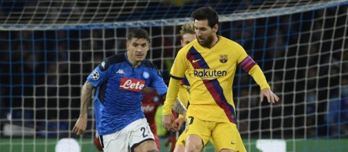 Barcelona e Napoli empatam pelas oitavas de final da Liga dos Campe&otilde;es. (Arquivo Blasting News)