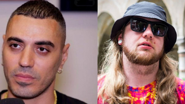 Marracash a sinistra, Nitro Wilson a destra.