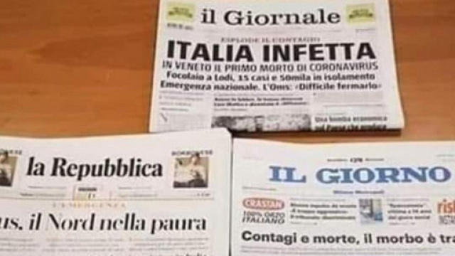 AIAV denucia 5 giornali italiani per aver procurato falso allarme sul coronavirus