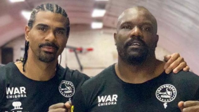 David Haye e Dereck Chisora: il peso massimo britannico dovrebbe affrontare Usyk il prossimo 23 maggio.