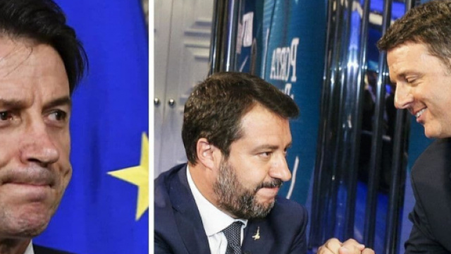 Ipotesi alleanza tra Renzi e Salvini per sostituire Conte