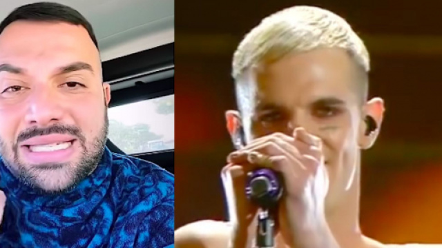 Er Faina a sinistra, Achille Lauro a destra.