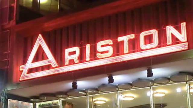 Il Teatro Ariston dove si svolge il Festival di Sanremo.