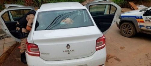 Persegui&ccedil;&atilde;o policial termina com a morte de um dos suspeitos. (Divulga&ccedil;&atilde;o/PM)