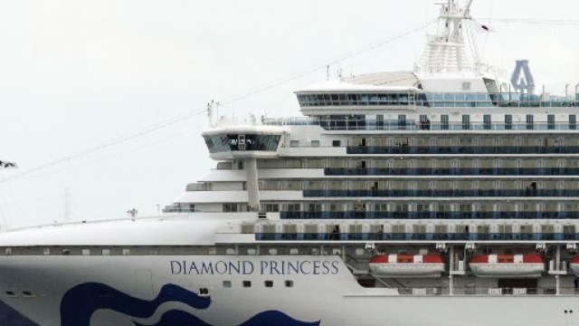 La nave Diamond Princess in quarantena in Giappone.