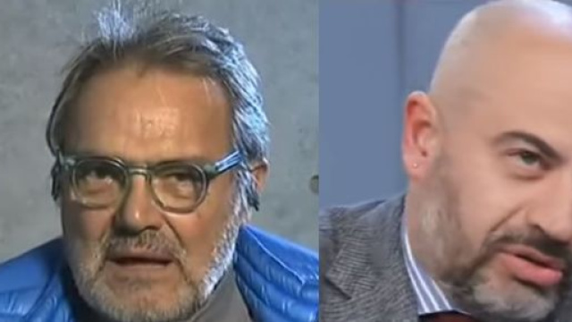 Oliviero Toscani e Gianluigi Paragone.