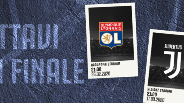 Olympique Lione-Juventus agli ottavi di finale