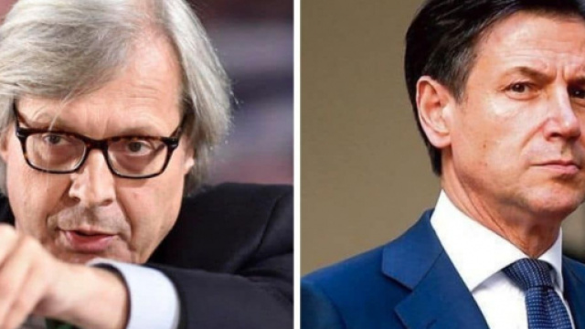 Vittorio Sgarbi attacca Conte e le Sardine