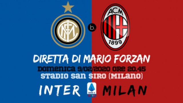 Il derby di Milano chiude la 23ma giornata di Serie A: Inter - Milan alle ore 20.45