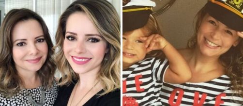 Alguns filhos de famosos possuem uma grande semelhan&ccedil;a com suas m&atilde;es. (Foto/Montagem)