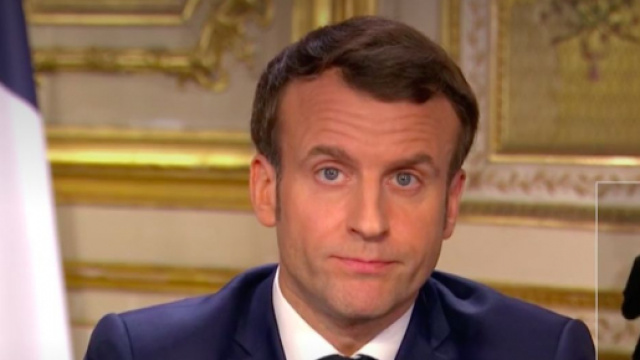 Emmanuel Macron a fait une allocution ce jeudi 12 mars pour parler du coronavirus. Credit : Cpature franctv
