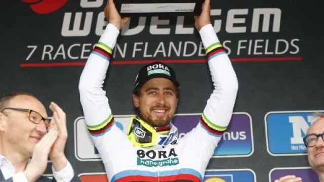 Peter Sagan, tre volte vincitore della Gand Wevelgem, una delle classiche annullate.
