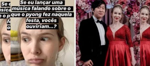 Esposa de Pyong lan&ccedil;a m&uacute;sica sobre pol&ecirc;mica envolvendo o marido. (Reprodu&ccedil;&atilde;o/Instagram/@sammyofc).