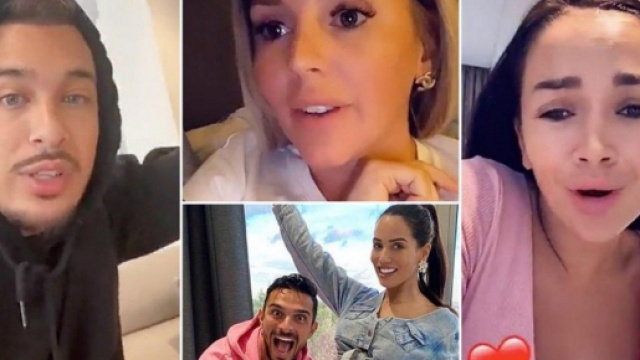 Accus&eacute;s d'avoir copi&eacute; Am&eacute;lie Neten, Jazz et Laurent se font clasher par Manon et Julien Tanti. &reg;Snapchat