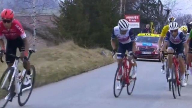 Nairo Quintana all'attacco sulla salita finale