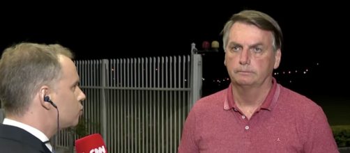 O rep&oacute;rter Leandro Magalh&atilde;es da CNN Brasil entrevistou Jair Bolsonaro. (Reptodu&ccedil;&atilde;o/CNN)