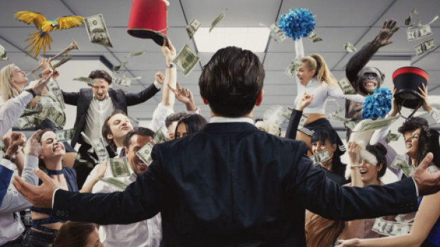 Leonardo Di Caprio in The Wolf of Wall Street
