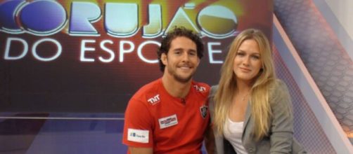 Fiorella Mattheis e o ex-judoca Fl&aacute;vio Canto ficaram pouco mais de um ano casados. (Reprodu&ccedil;&atilde;o/TV Globo)