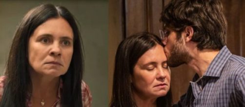 Thelma em "Amor de M&atilde;e" com Danilo. (Fotomontagem)