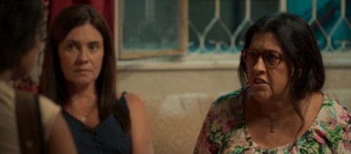 Lurdes vai acreditar que foi enganada no cap&iacute;tulo desta sexta (20) de "Amor de M&atilde;e". (Reprodu&ccedil;&atilde;o/TV Globo)