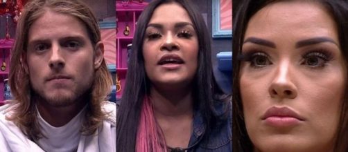 Daniel, Flay e Ivy est&atilde;o no pared&atilde;o. (Reprodu&ccedil;&atilde;o/TV Globo)