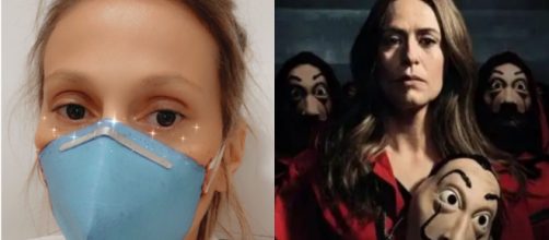 Atriz que interpreta Lisboa, na s&eacute;rie 'La Casa de Papel' confirmou que testou positivo para o Covid-19. (Arquivo Blasting News)