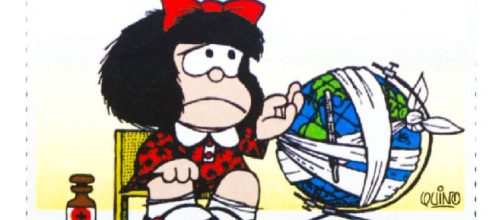 Mafalda, la ni&ntilde;a terrible de Quino interpela el sistema de salud y se compadece de la Tierra en tiempos de Coronavirus.