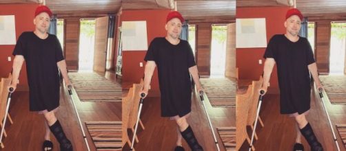 O ator Paulo Gustavo se acidentou em casa. (Foto: Montagem/Instagram).