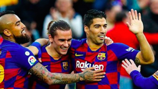 Griezmann et Umtiti sur le d&eacute;part du Bar&ccedil;a. Credit : Instagram/fcbarcelona