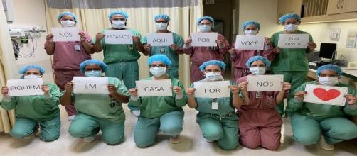 M&eacute;dicos se mobilizam e mandam um recado para popula&ccedil;&atilde;o: ''fiquem em casa por n&oacute;s''. (Arquivo pessoal)