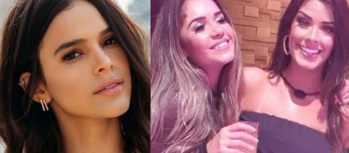 Bruna Marquezine pontuou o comportamento de Ivy e Gizelly no BBB. (Foto: Montagem/Instagram/Globo).