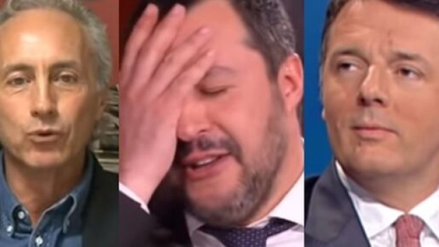 Marco Tracaglio, Matteo Savlini, Matteo Renzi.