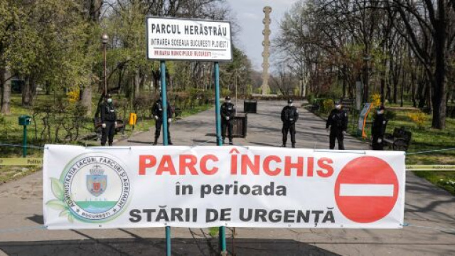 Parchi chiusi a Bucarest, multe da 100 a 5.000 lei per chi non rispetta il divieto