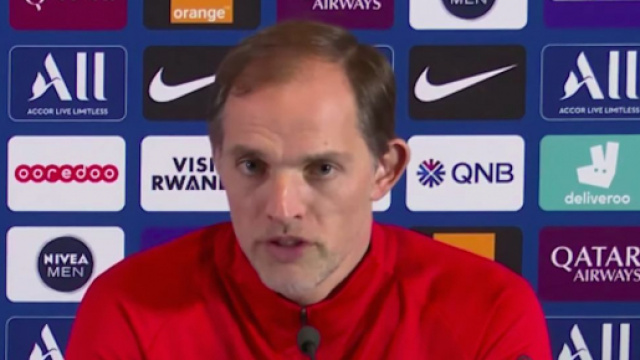 PSG : Thomas Tuchel s'est exprim&eacute; avant le match contre Lyon. Credit : PSG Youtube