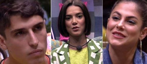 Prior, Manu e Mari est&atilde;o no d&eacute;cimo pared&atilde;o. (Reprodu&ccedil;&atilde;o/TV Globo)