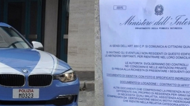 Volantino del Ministero dell'Interno: la polizia chiarisce che &egrave; un falso