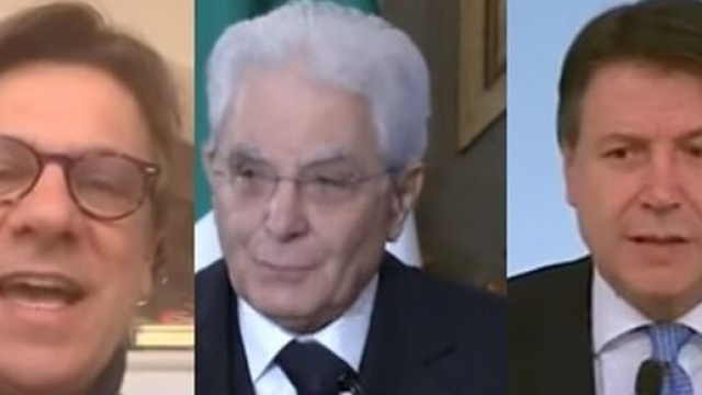Nicola Porro, Sergio Mattarella e Giuseppe Conte.