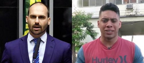 Eduardo Bolsonaro defende Gabriel Monteiro, soldado que tem levantado acusa&ccedil;&otilde;es sobre a moral do Coronel Ibis. (Arquivo Blasting News)