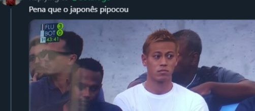 Torcedor do Flamengo tira sarro em publica&ccedil;&atilde;o do Botafogo. (Reprodu&ccedil;&atilde;o)