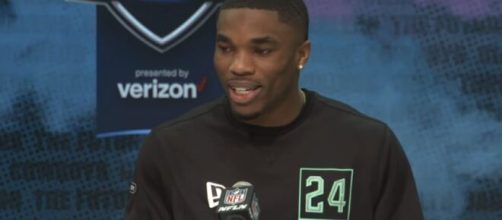 Jeff Okudah might signed for New York Giants in April, reports. [Image Source: Cleveland Browns/YouTube]