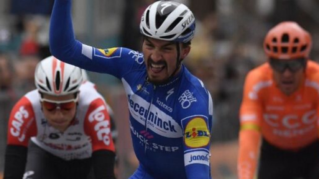 Julian Alaphilippe alla Tirreno-Adriatico dello scorso anno