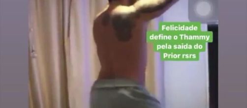 Ap&oacute;s sa&iacute;da de Felipe Prior do BBB20, Thammy Miranda e Hugo Bonemer cumprem promessa (Arquivo: Blasting News)