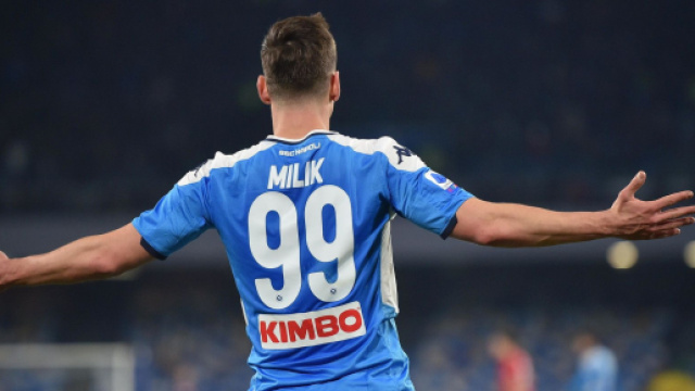Arkadiusz Milik, centravanti del Napoli.