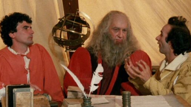 Troisi e Benigni in una scena di "Non ci resta che piangere"