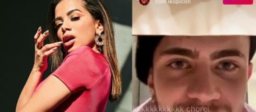 Anitta mostrou alguns de seus 'brinquedos' para Leo Picon. (Foto: Montagem/Instagram).